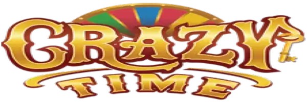 Crazy Time online game logo by Evolution on gransinocasino.eu.com