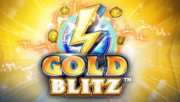 Gold Blitz slot logo by Fortune Factory Studios at Gransino Casino
