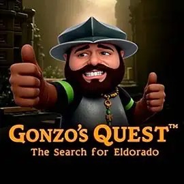 Slots logo of Gonzo's Quest from NetEnt at Gransino Casino