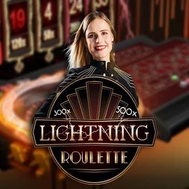 Lightning Roulette slot logo by Evolution at Gransino Casino