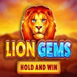Lion Gems Hold and Win logo by Playson at Gransino Casino