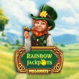 Rainbow Jackpots Megaways logo by Red Tiger Gaming at Gransino Casino