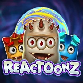 Reactoonz slot logo by Play'n GO at Gransino Casino