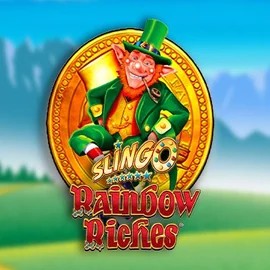 Slingo Rainbow Riches slot visual from Gaming Realms available on gransinocasino.eu.com