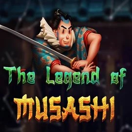 The Legend of Musashi slot logo by Peter & Sons at Gransino Casino