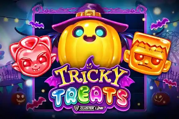 Tricky Treats slot logo by Push Gaming at Gransino Casino
